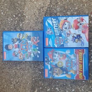 3x Nickelodeon Paw Patrol Winter Rescues Marshall Chase On the Case DVDs…